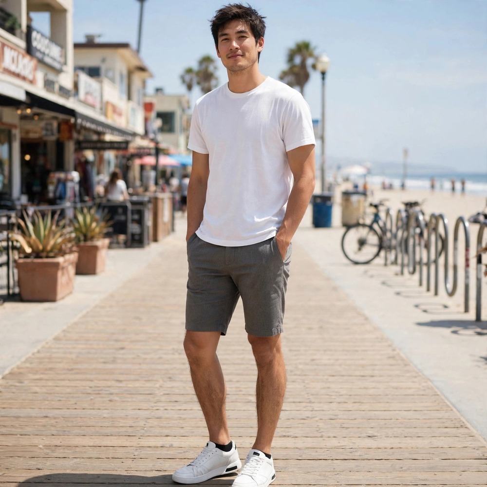 Volcom Gray Flat Front Shorts